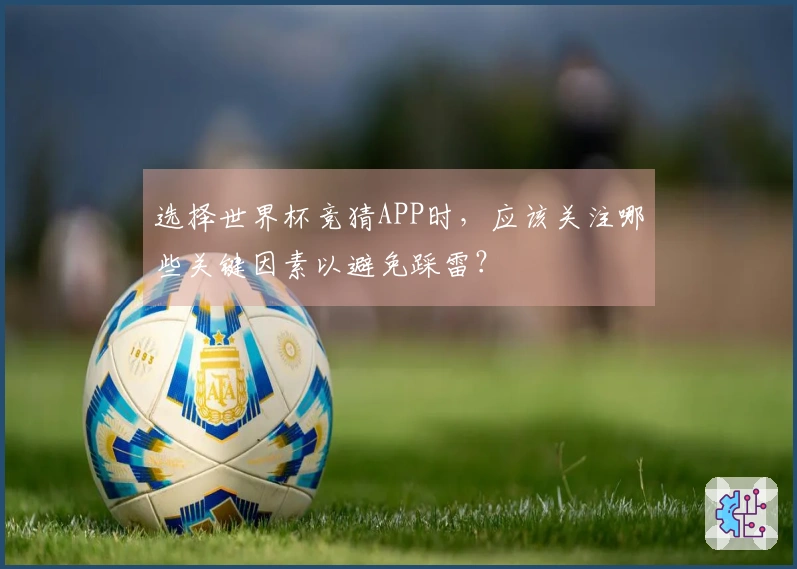 选择世界杯竞猜APP时，应该关注哪些关键因素以避免踩雷？