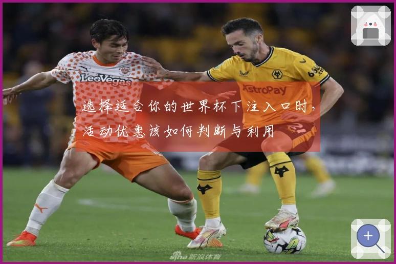 选择适合你的世界杯下注入口时，活动优惠该如何判断与利用